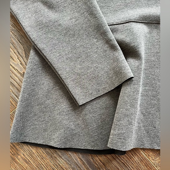 Ann Taylor gray knit top with peplum - Picture 5 of 8